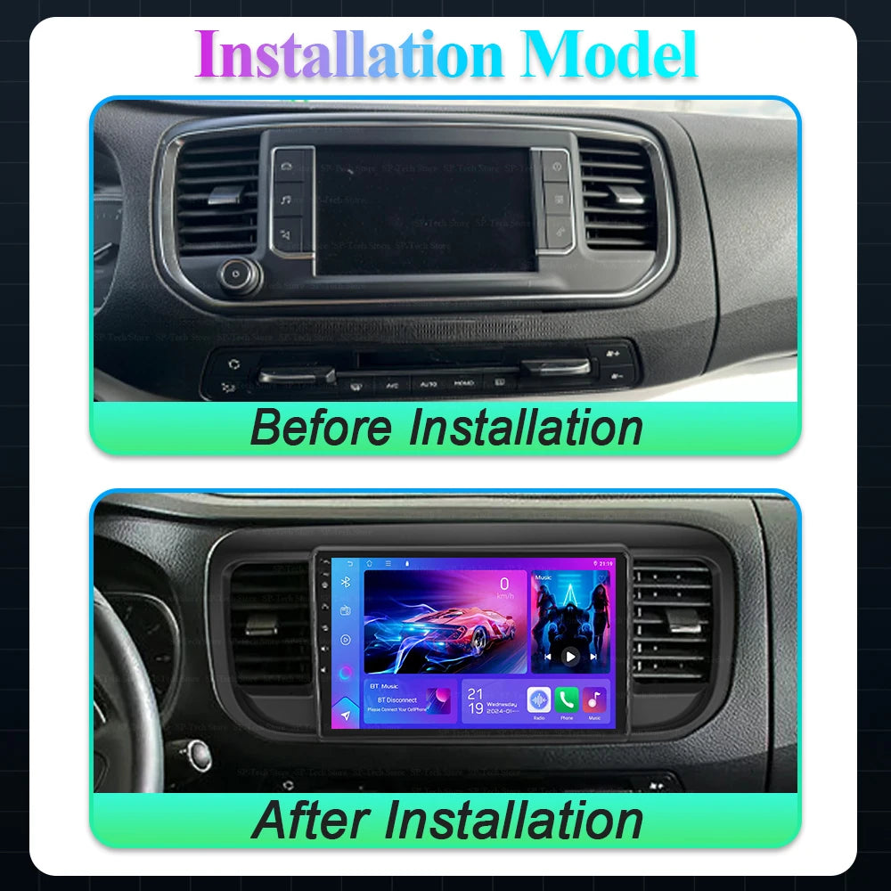 Android 16 Car Radio For Citroen Jumpy 3 Spacetourer For Peugeot Expert 3 For Toyota Proac | AUTOKITSHOP