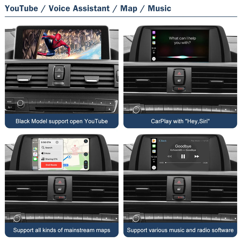 Road Top Wireless CarPlay for BMW 1 2 Series F20 F21 F22 F23 F45 2011-2020 NBT EVO with Mi | AUTOKITSHOP