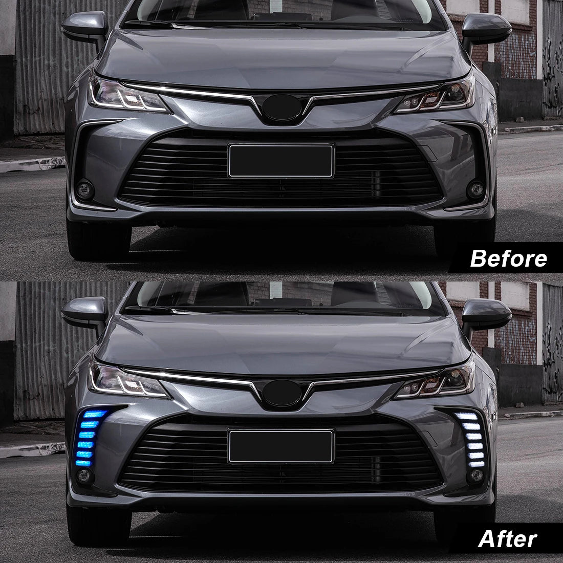 For Toyota Corolla 2019 2020 2021 2022 LED DRL Daytime Running Lights Car Fog Lamps Turn S | AUTOKITSHOP