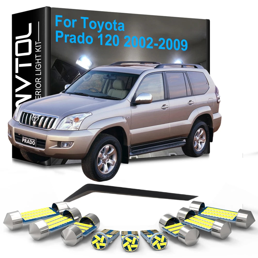 Car Interior LED Lights Canbus for Toyota Prado 120 LC120 2002 2003 2004 2005 2006 2007 20