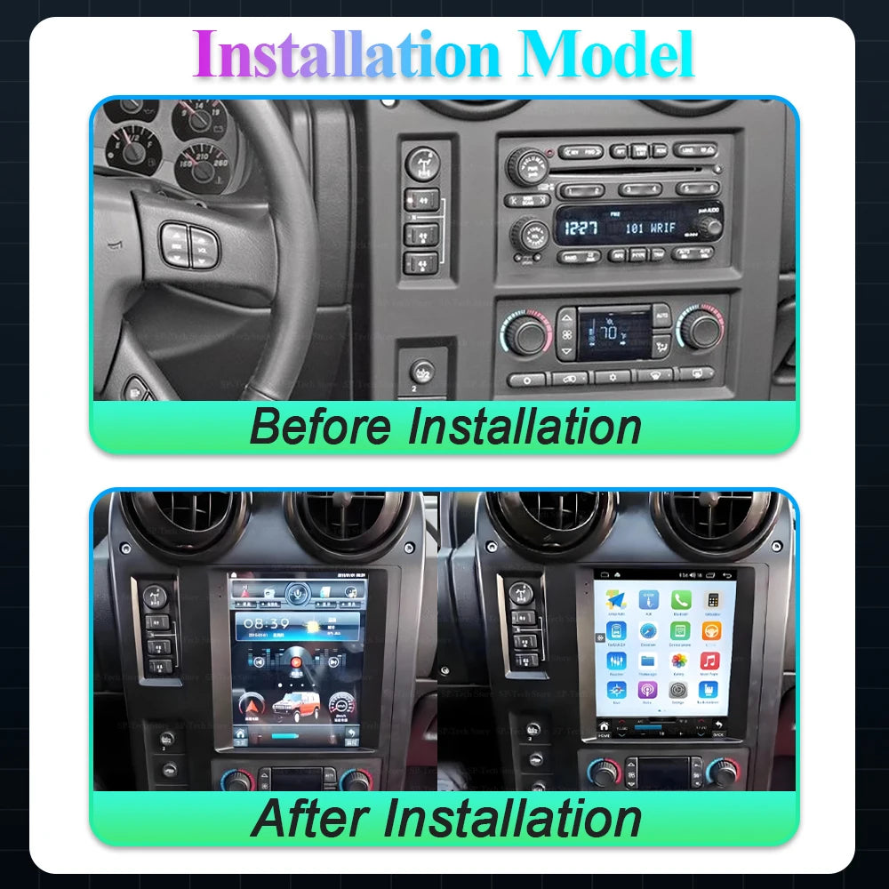 9.7 Inch Android 16 For Hummer H2 2002-2007 Car Radio Multimedia Player Gps Navigation Hea | AUTOKITSHOP