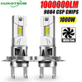 H7 LED Plug And Play Headlight With Fan Fast Cooling 9084 CSP CHIPS Auto Car Light CANBUS