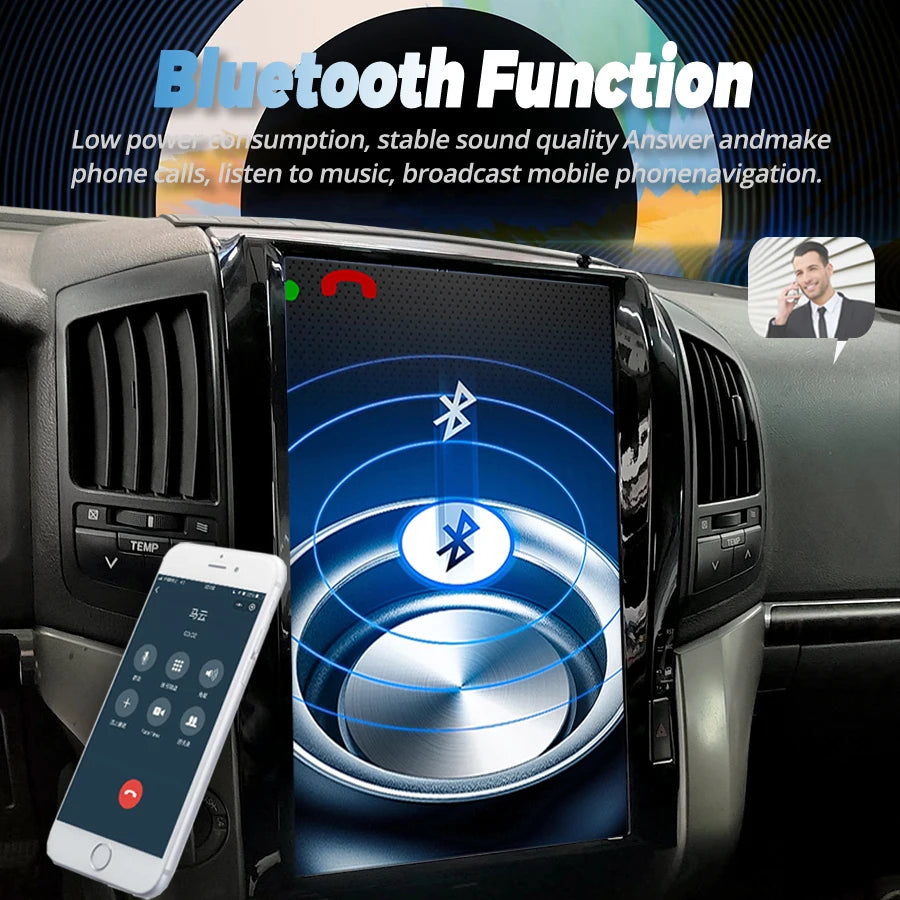 16Inch Vertical Screen For Toyota Land Cruiser LC200 2008-2015 Car Multimedia Player CarPl | AUTOKITSHOP