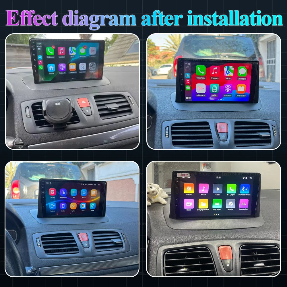 Android 16 For Renault Megane 3 Fluence Samsung Sm3 2008 - 2014 Car Radio Multimedia Video | AUTOKITSHOP