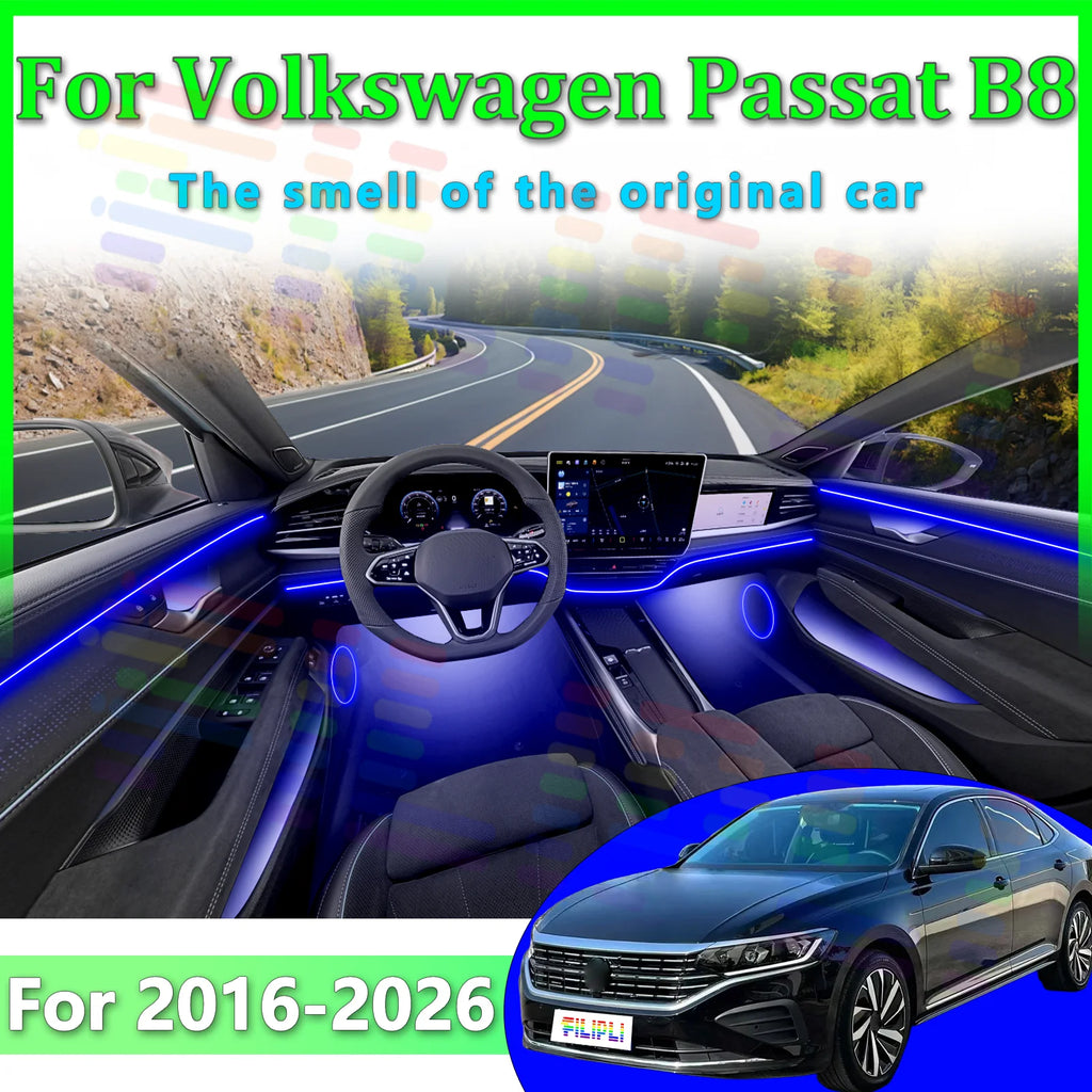 For Volkswagen Passat B8 2016 2017 2018-2026 Superior Hidden Acrylic LED Auto Interior Ambient St... | AUTOKITSHOP