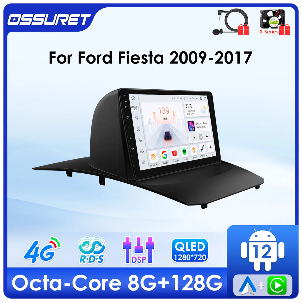 6115 Octa Core Carplay Android Autoradio For Ford Fiesta 2009-2015 2016 2017 multimedia Ca