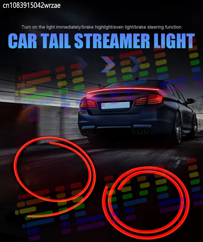 1.2M Led Tail Spoiler Light Universal Car Turn Signal Driving Brake Flash Trunk Lip Racing | AUTOKITSHOP