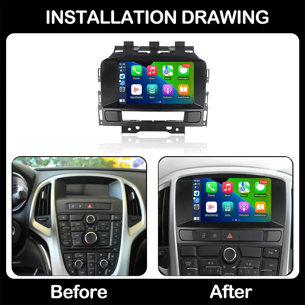 7" For Buick Excelle GT XT Opel Astra J 2011-2014Car Multimedia Player Android 16 GPS Radi