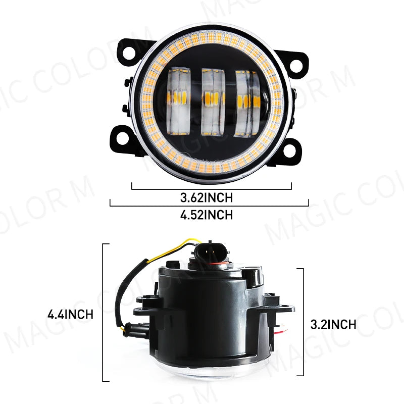 Angel Eye Fog Light For Ford Focus Fusion Fiesta Ranger C-Max Transit Tourneo EcoSport Edg | AUTOKITSHOP