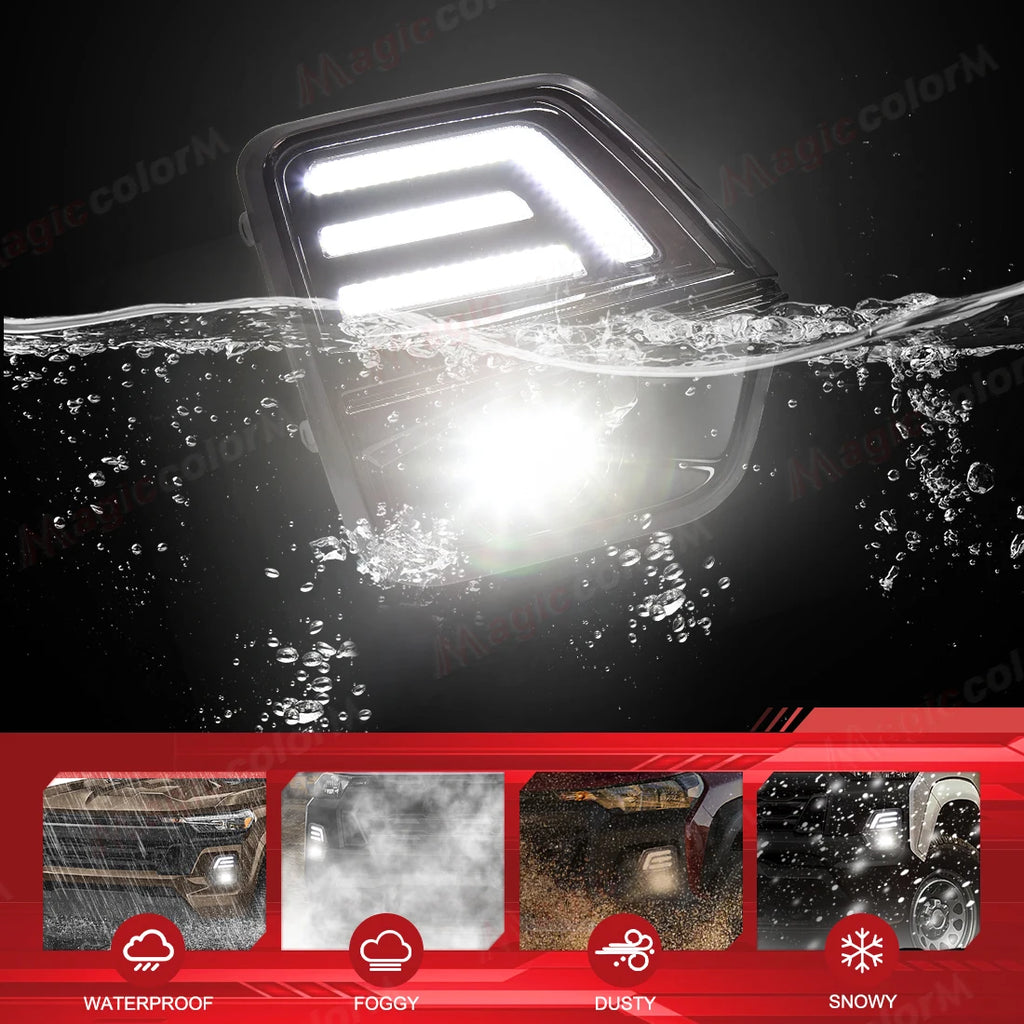 LED DRL Fog Lamps For Chevrolet Colorado WT LT Trail Boss Z71 2023 2024 2025 Daytime Runni | AUTOKITSHOP