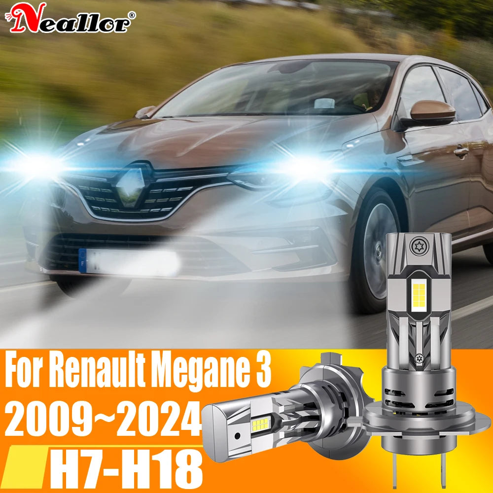 2x High Power H7 Led Headlight Canbus No Error H18 Car Bulb 6000K White Light Diode Lamp 1