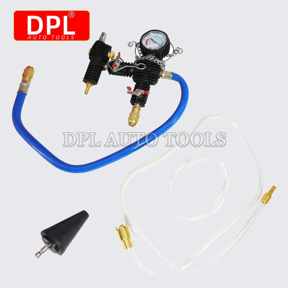 Car Radiator Coolant System Vacuum Purge Water Antifreeze Changer Coolant Refill Tool Kit With A - Automotive LED Light
