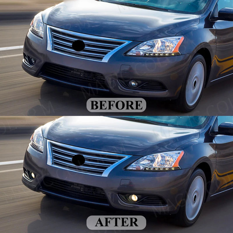 LED Fog Lamps For Nissan Sylphy Sentra Bluebird 2013 2014 2015 Daytime Running Lights Fron | AUTOKITSHOP