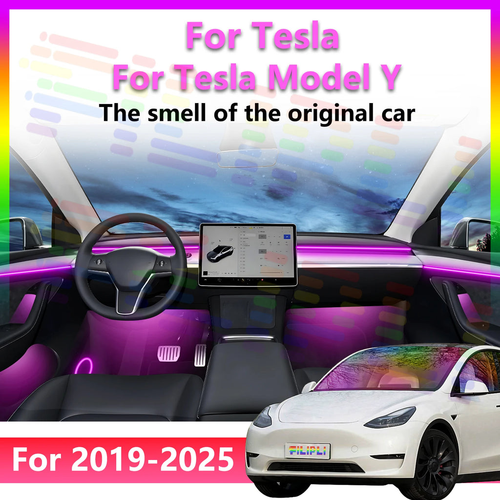 RGB - Ambient Light - for Tesla Model Y - App Control - Car Interior Lighting | AUTOKITSHOP