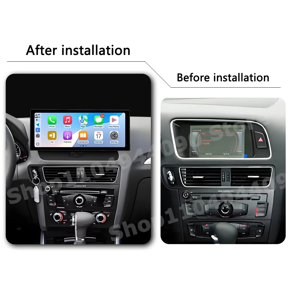 Carplay Android 14 for Audi Q5 2009 - 2017 Car Accessories QLED 2400*900P Multimedia Displ