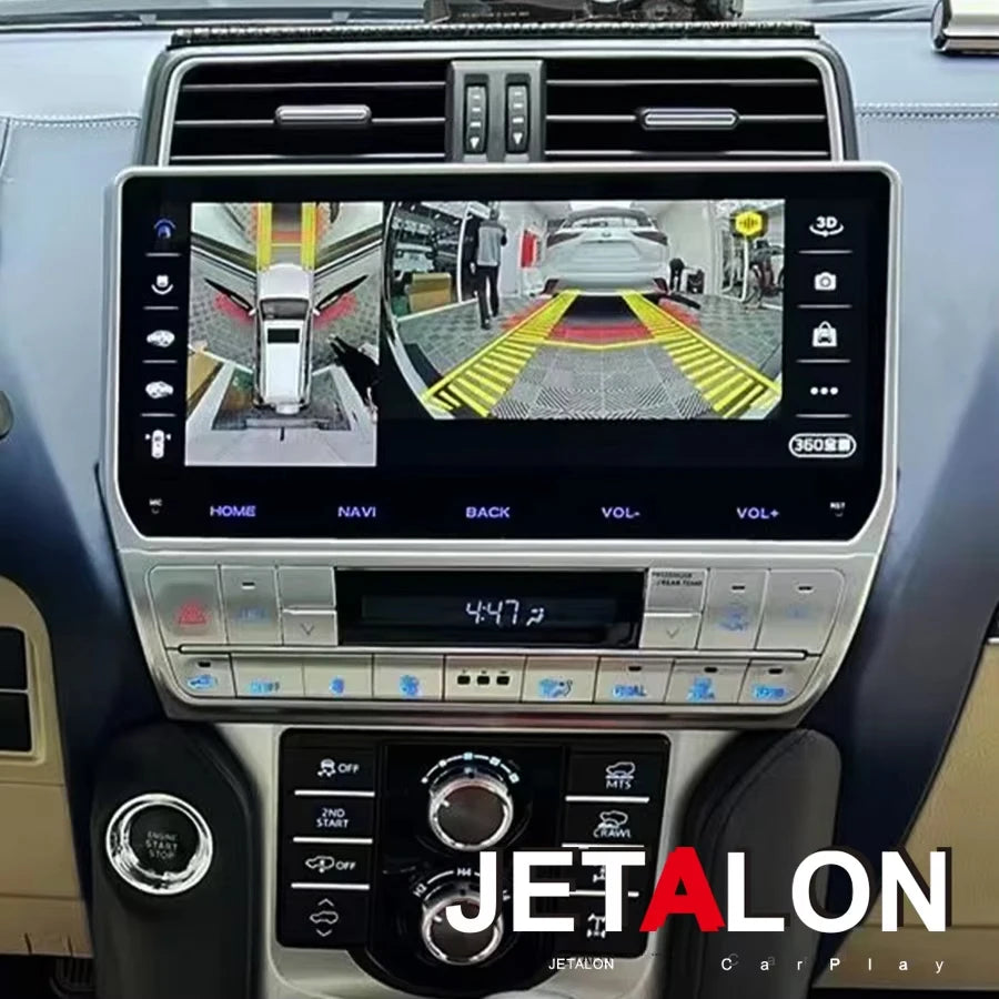 Android 15 Car Radio AC SCREEN 12.3" CarPlay For Toyota Land Cruiser Prado 150 2018-2022 G