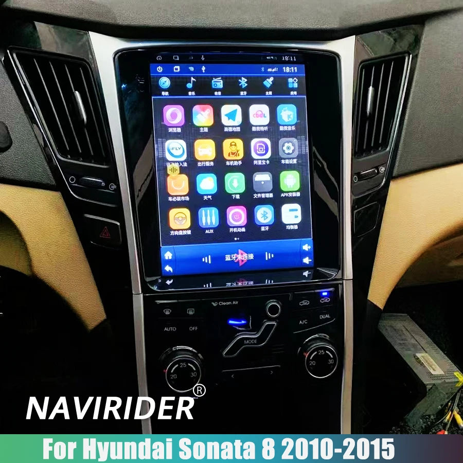 256GB Android 15 Car Radio Navi CarPlay 9.7'' Screen For Hyundai Sonata 8 2010-2015 GPS Mu