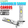 H1 LED Headlight Bulb CANBUS Error Free 300000LM 500W High Power Headlamp Plug And Play Wi