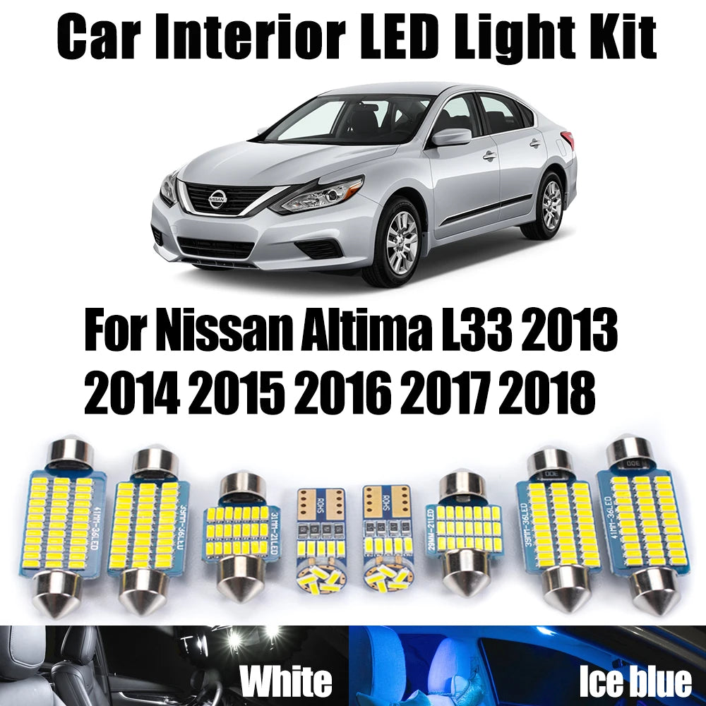 For Nissan Altima L33 2013 2014 2015 2016 2017 2018 Number Plate Bulbs Car Lighting LED In