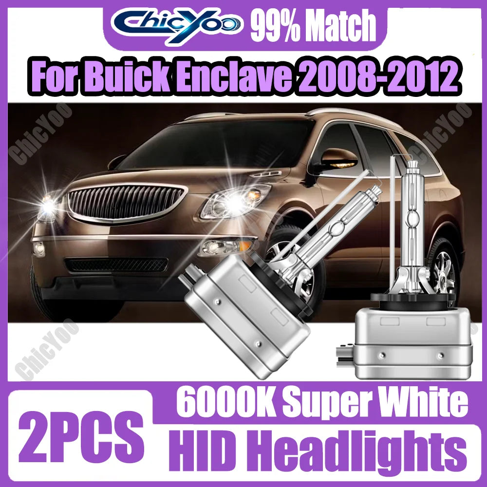 6000K White D1S HID Xenon Headlamp Bulbs 20000LM 35W Canbus Car Front Lights LED Headlight