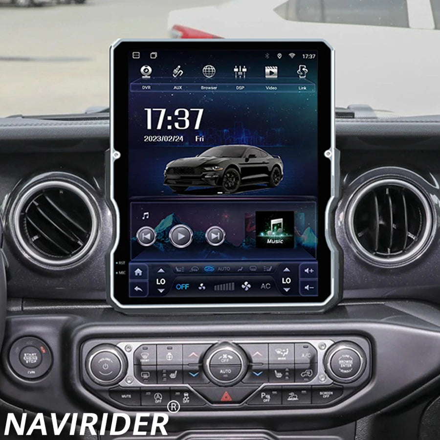 For Jeep Wrangler JL Gladiator Pickups JT 2018-2023 Head Unit 12.1" Screen Android Car Rad | AUTOKITSHOP