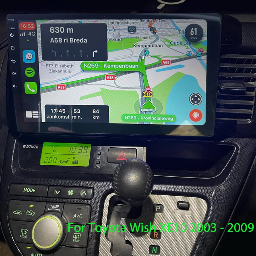 360 Camera Carplay Android 14 Car Multimedia Player For Toyota Wish XE10 2003 - 2009 GPS R