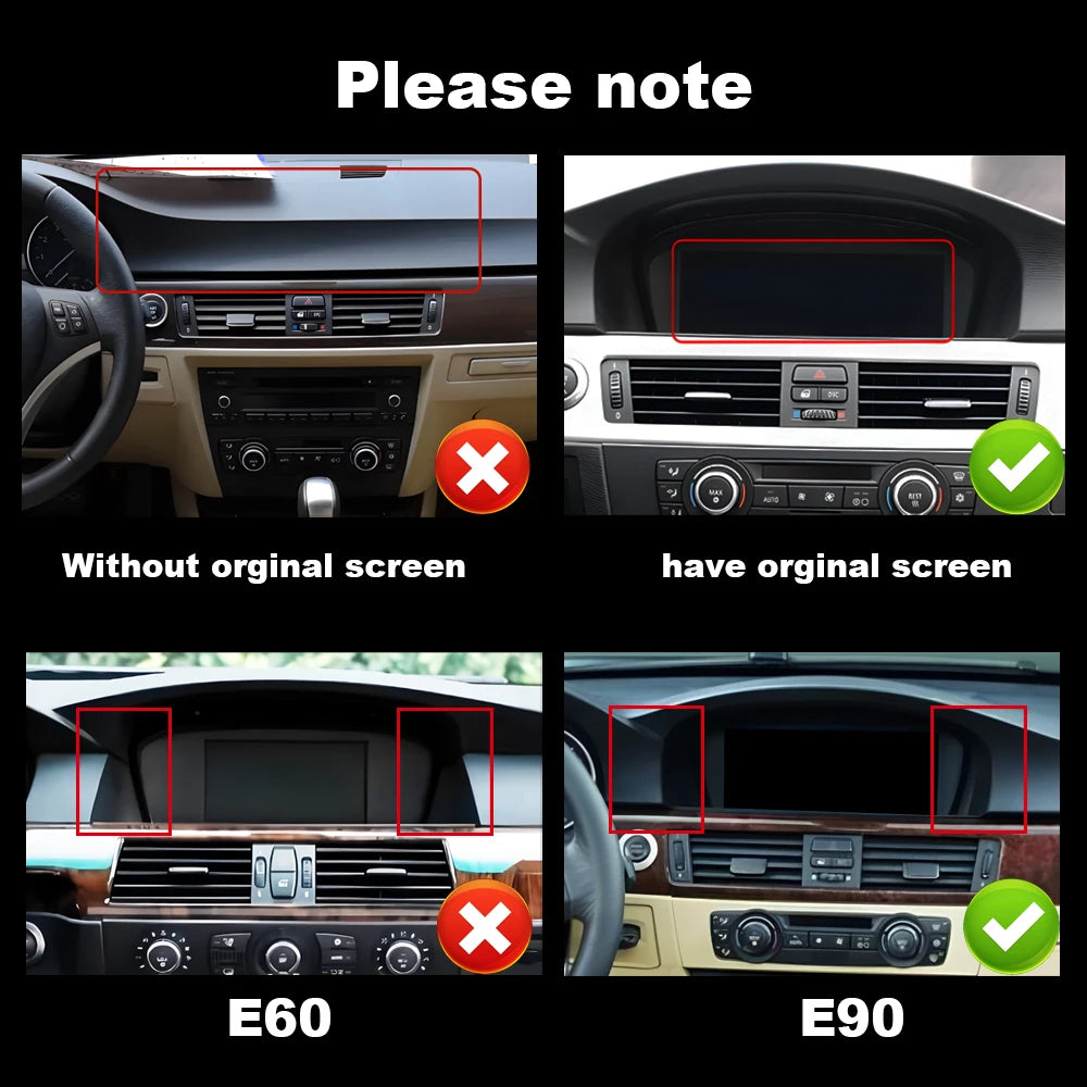 Android 14 Auto Multimedia Radio Player For For BMW 3 Series E90 E91 E92 CCC CIC System Ri