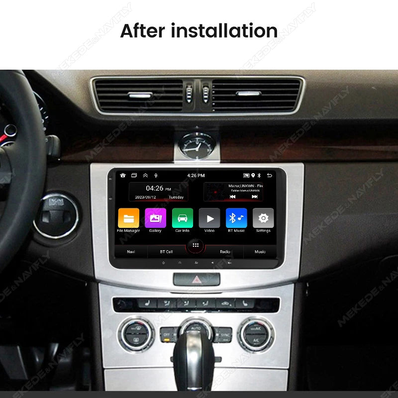 9" Android 15 Car Radio For VW Golf 5 6 Polo Passat B6 B7 CC Skoda Multimedia Player GPS I