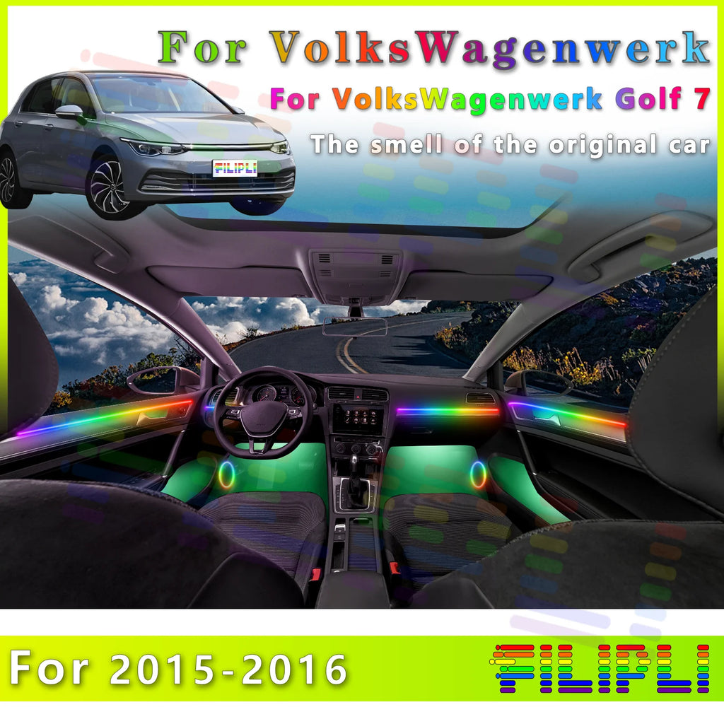 RGB - Ambient Light - for VW 2015-2016 - App Control - Car Interior Lighting | AUTOKITSHOP