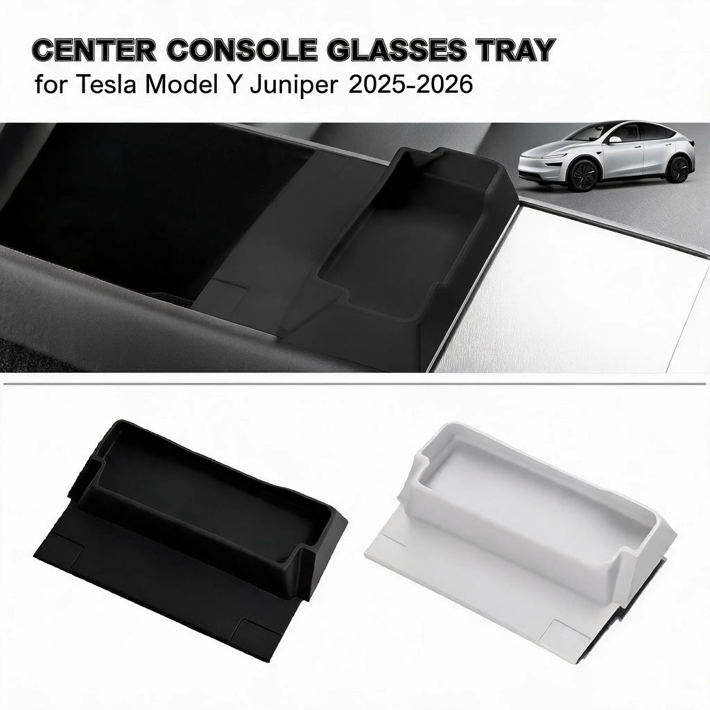 For Tesla Model 3 Y YL Practical Armrest Storage Box Center Eyeglasses Tray Auto Interior Storag - Automotive LED Light