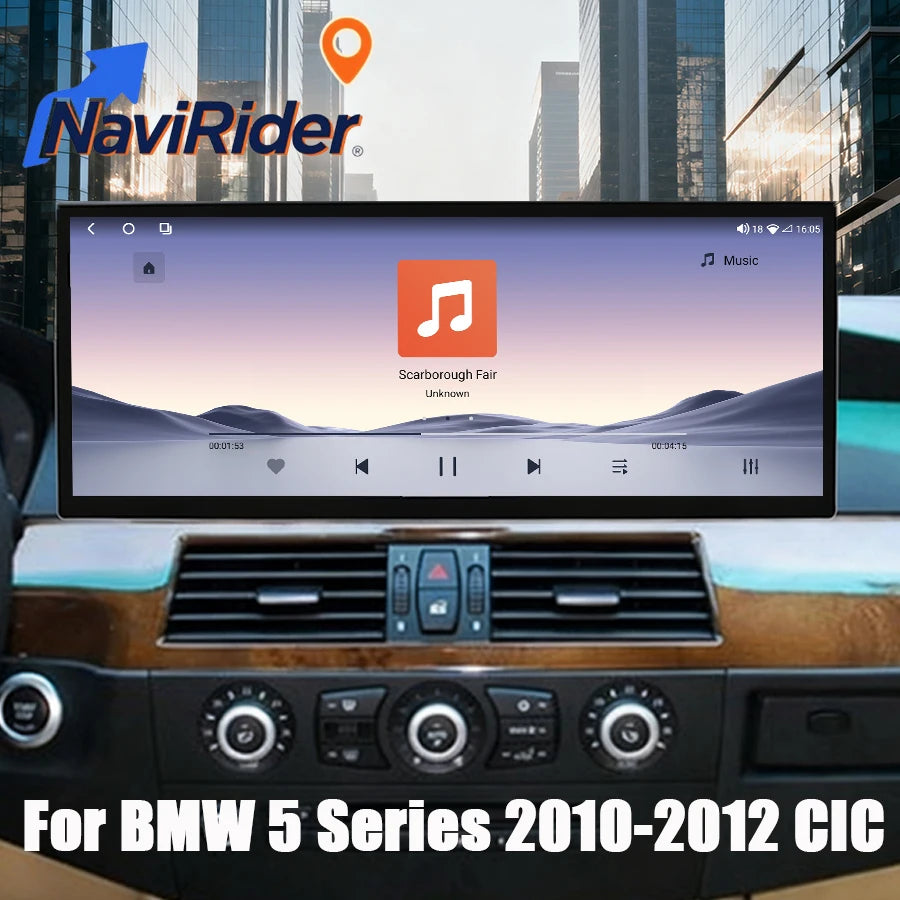 15.8" Car Radio For BMW 5 Series 3 Series E90 E91 E92 E60 E61 E63 E64 2010-2012 CarPlay An