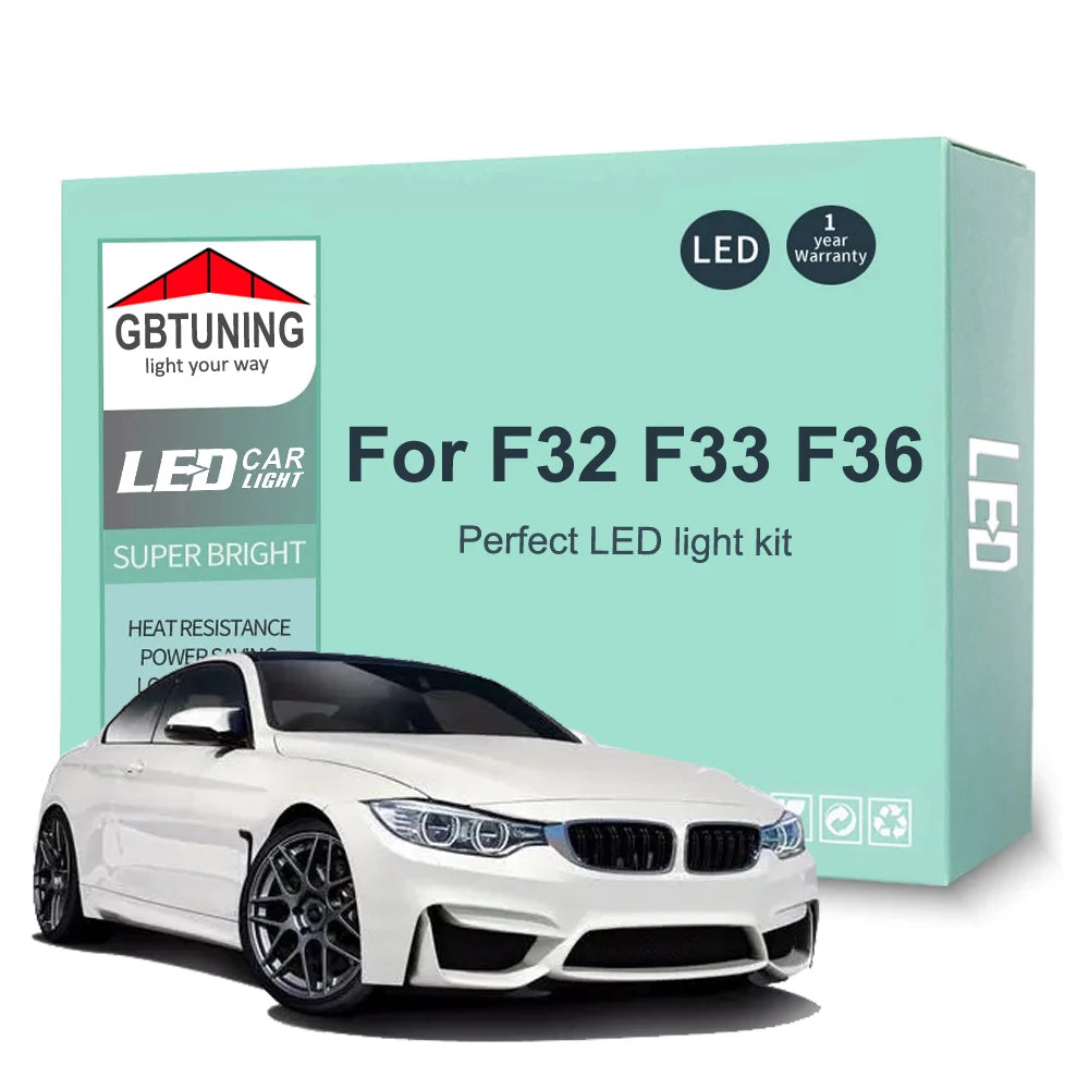 6-Piece LED Interior Light Kit for BMW 4 series F32 F33 F36 425 428 430 435 440 Coupe - Canbus Error-Free Bulbs | AUT...