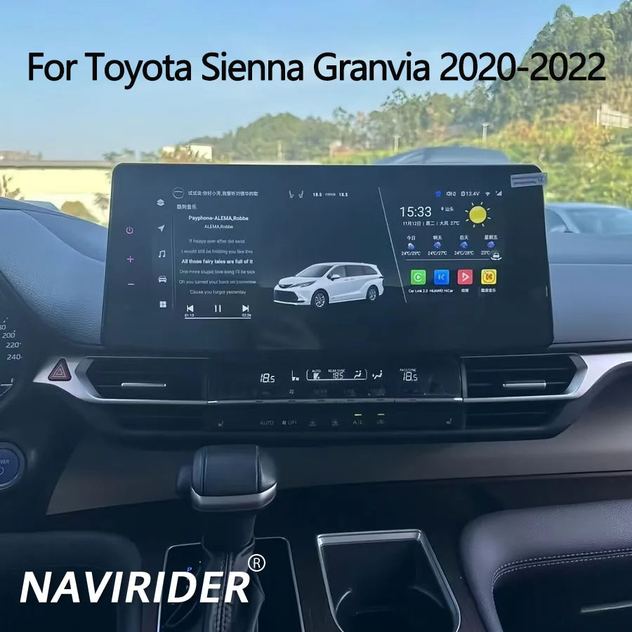 12.3'' IPS Android Car Stereo for Toyota Sienna Granvia 2020-2022 8+256GB Carplay Android