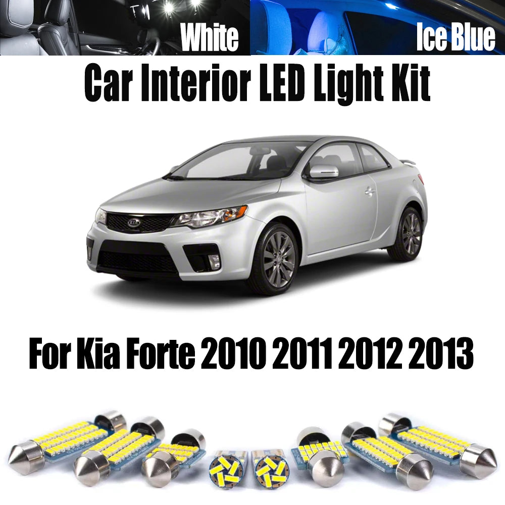 8-Piece LED Interior Light Kit for Kia Forte - Canbus Error-Free Bulbs | AUTOKITSHOP