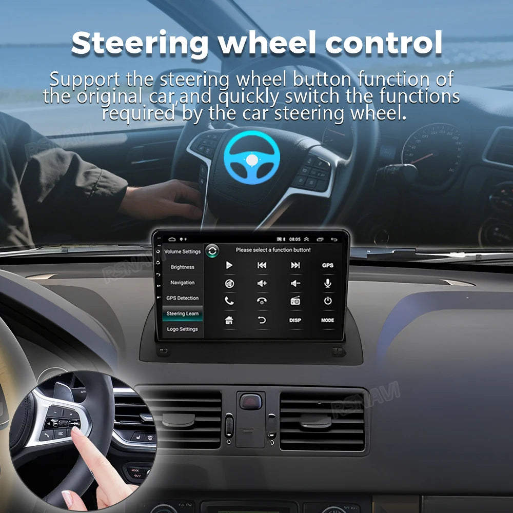 Android 16 For Volvo XC90 2002 - 2014 2K QLED Android Car Radio Multimedia Video Player GP