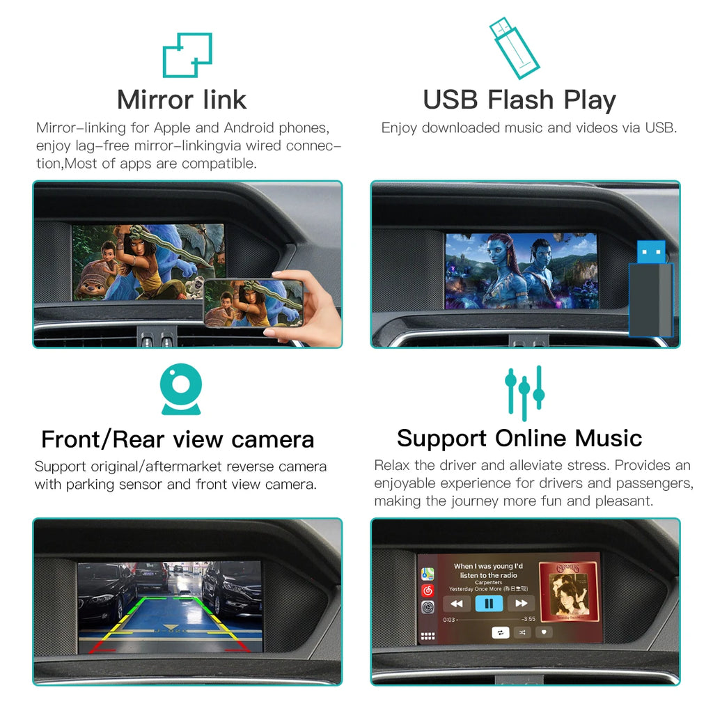 Wireless Carplay Android Auto for Mercedes Benz C117 W176 W204 W204 CLS GLK Class NTG 4.5  | AUTOKITSHOP
