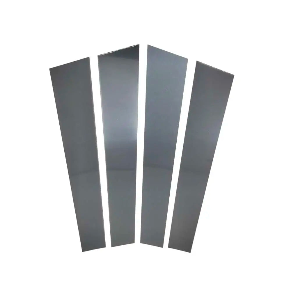 Pillar Posts Door Window Trim Cover Kit Glossy Piano Black for Fiesta