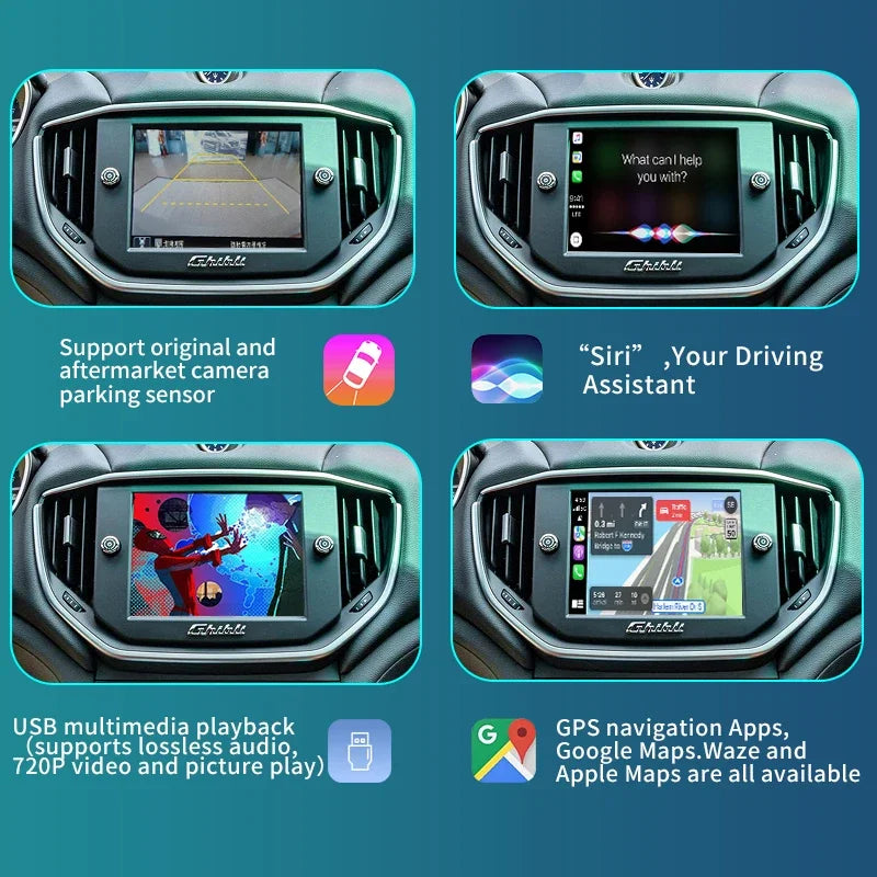 Wireless ios CarPlay & Android Auto Smart Upgrade System with Mirror-Link & AirPlay for Ma