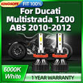 6000K Bright Motorcycle LED Bulbs 120W H11 Headlight with Fan Cooling For Ducati Multistra