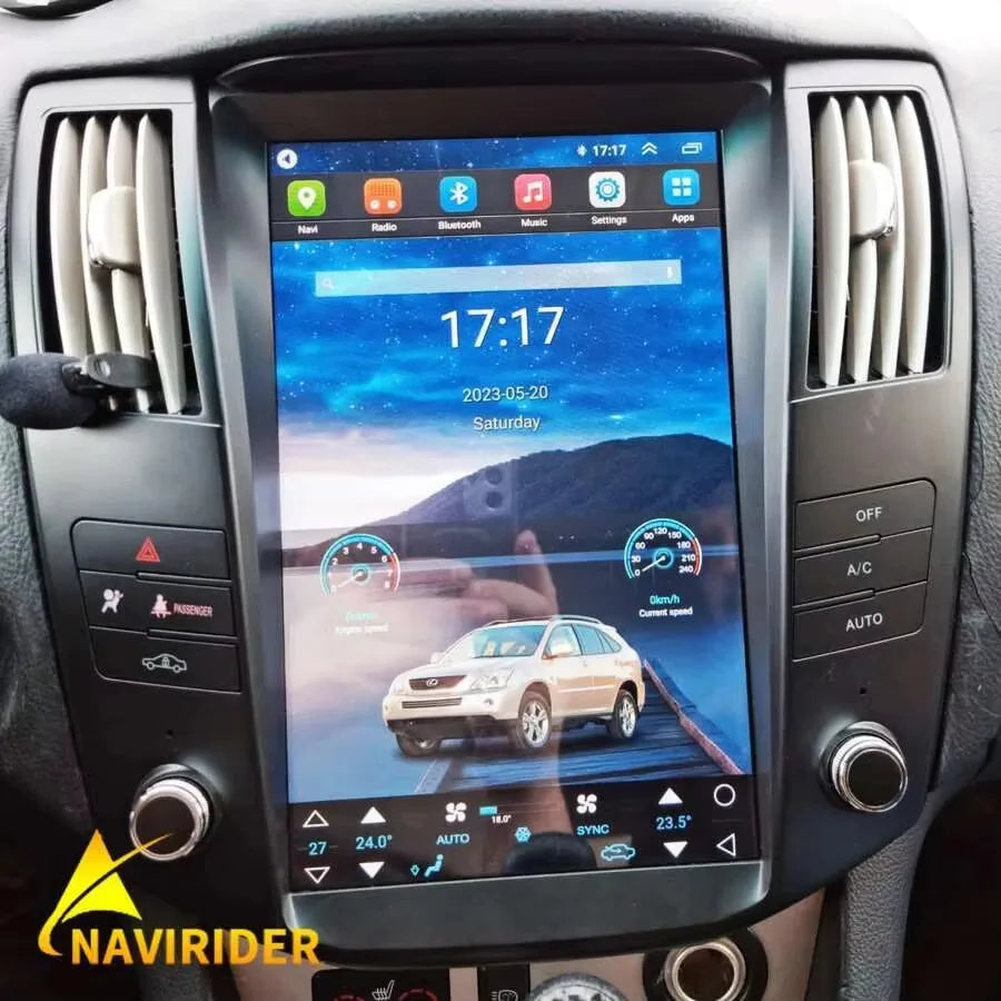 12.8" Vertical Screen Car multimedia Video Player For Lexus Rx300 Rx330 Rx350 2004-2007 To