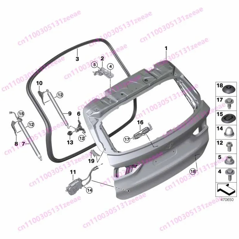 Electric Support Struts For 2015-2019 BMW X1 F48 F49 Tailgate Support Rod Rear Tailgate St | AUTOKITSHOP