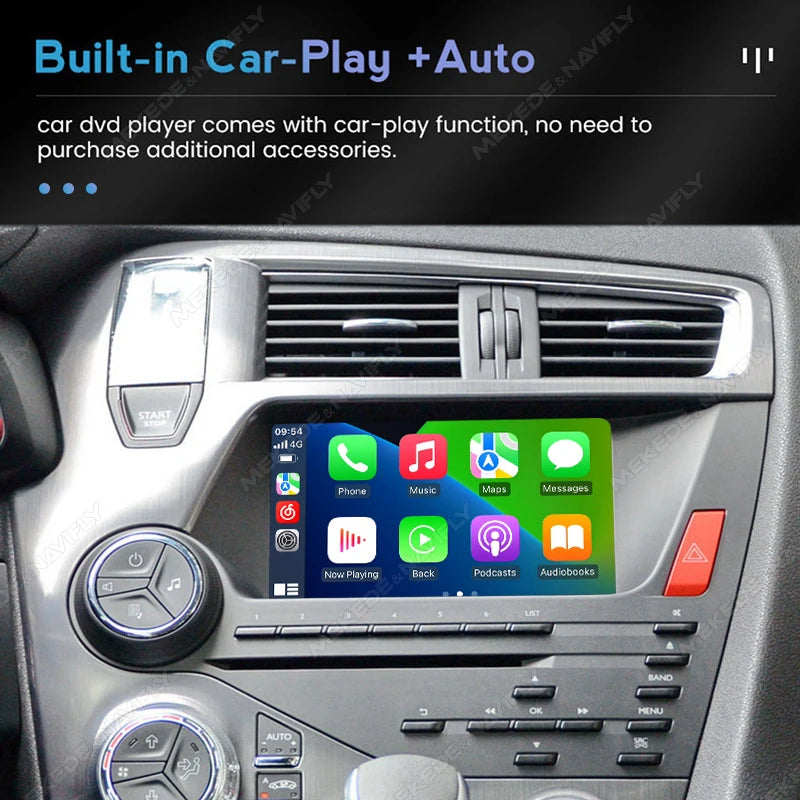 Wireless CarPlay Android Auto Multimedia Display Screen For Citroen DS 5 DS5 2011-2018 7in