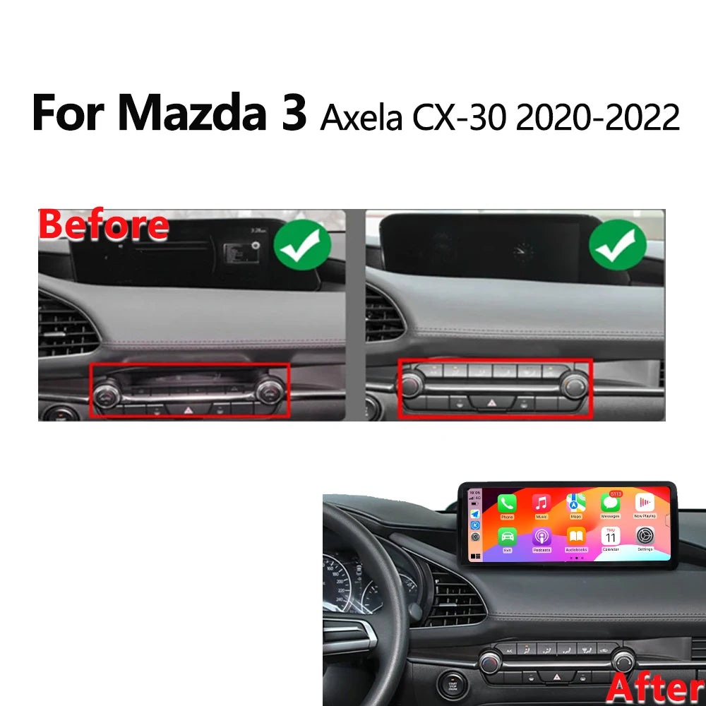 Android Multimedia Player 12.3 inch Car Radio For Mazda 3 Axela CX-3 2020 - 2022 LHD Navig | AUTOKITSHOP