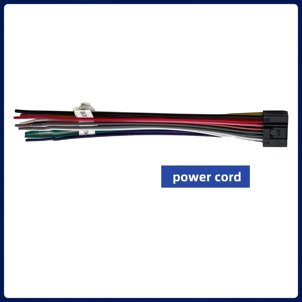 16 Pin ISO Car Radio Power Speaker Wire Harness Adapter Plug for Universal Android Stereo