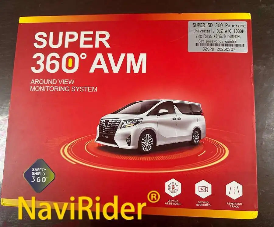 Navirider 5D 360 Degree Parking System Car Dvr Camera Auto HD 1080P Driving Recorder Panor