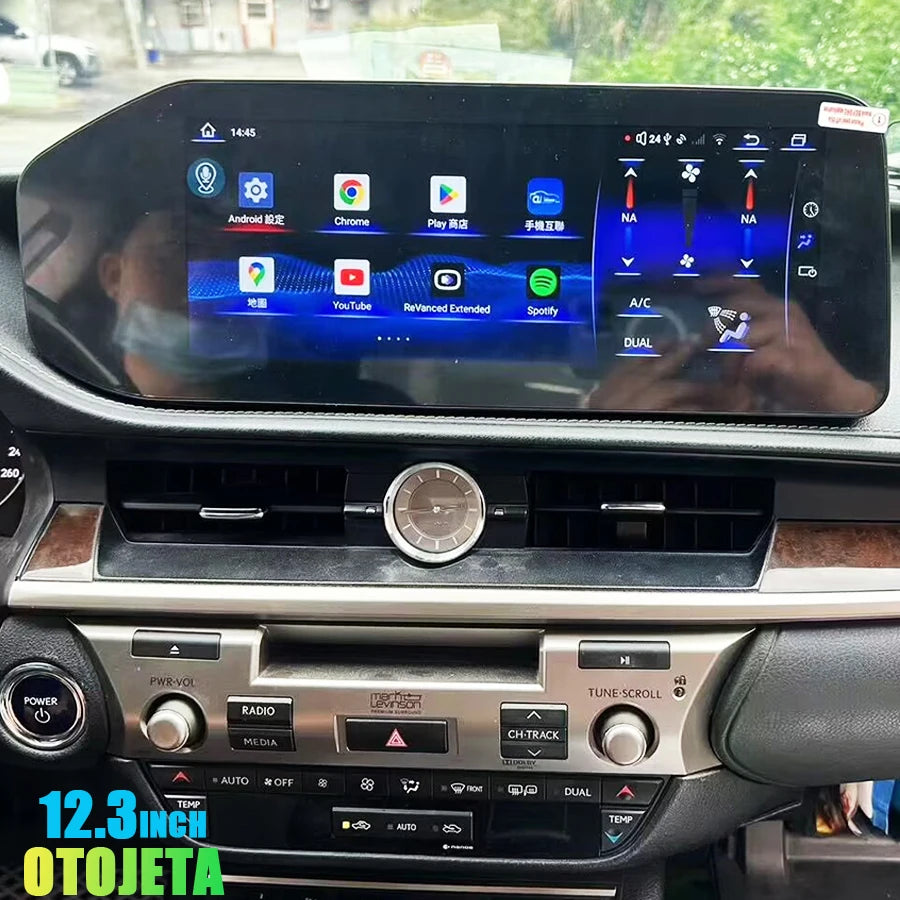 12.3inch Linux Screen Car Multimedia Video Player HU Stereo For Lexus ES ES300 ES250 ES350