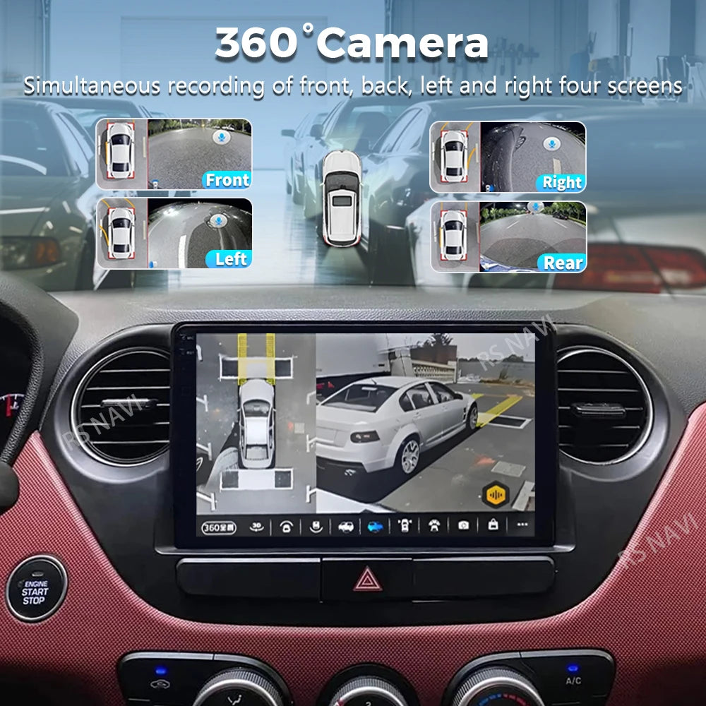 Qualcomm Android 16 For Hyundai i10 2 2013 - 2018 LHD 2K QLED Car Radio Multimedia Video P
