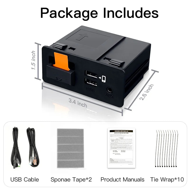 Upgrade CarPlay Android Auto USB Hub OEM to modify Mazda 3 2 6 CX3 CX5 CX8 CX9 MX5 Origina | AUTOKITSHOP