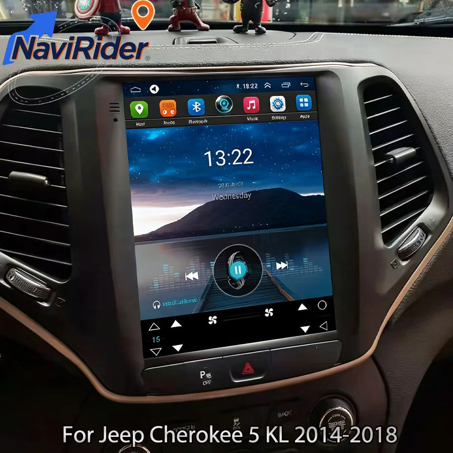 10.4" Android Autoradio Multimedia Video Player For Jeep Cherokee 5 KL 2014-2018 Car Navig