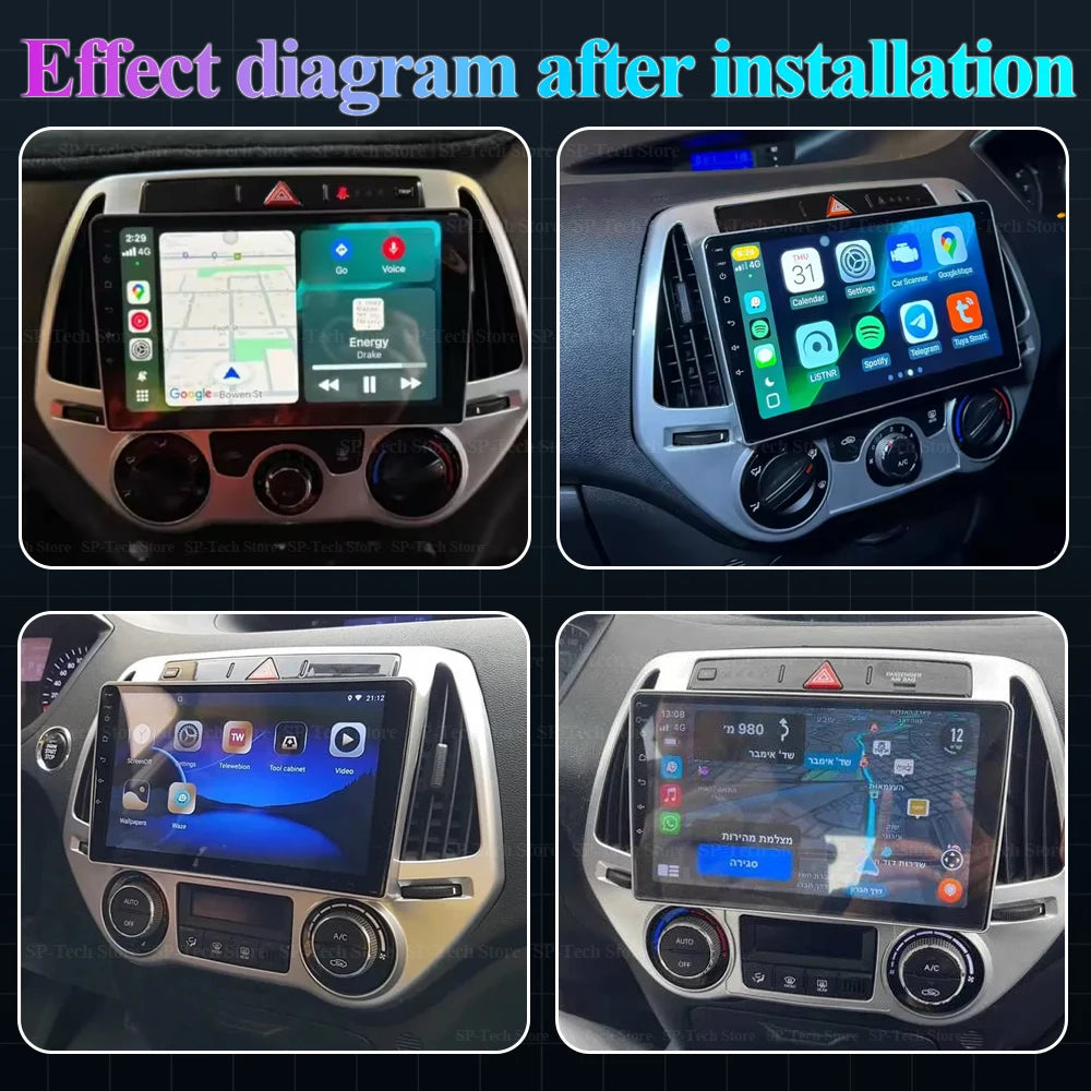 Android15 Car Radio For Hyundai I20 2010 2012 2013 2014 Multimedia Video Player Navigation | AUTOKITSHOP